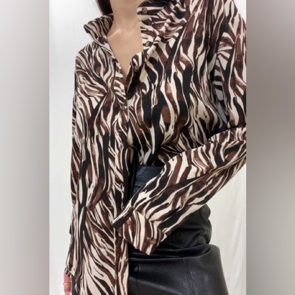 Zebra print blouse